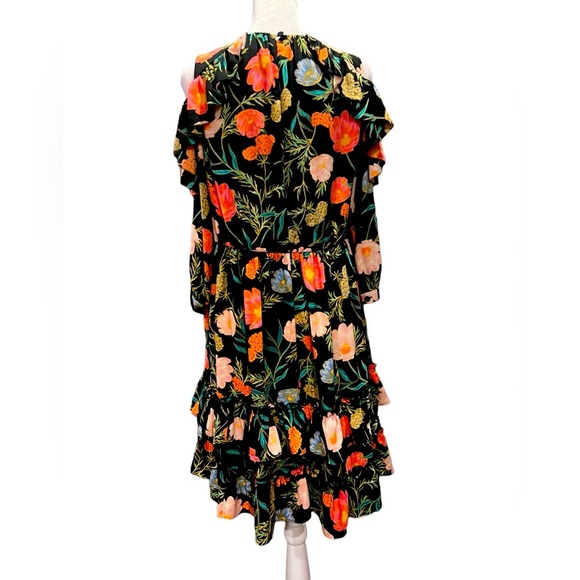 Kate Spade Floral Blooming Cold Shoulder Dress - Picture 5 of 9